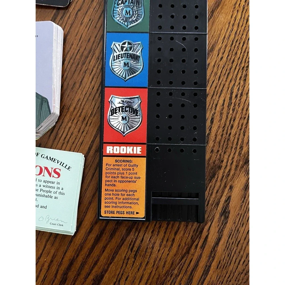 Vintage Parts 1987 Lie Detecter Game Main scoreboard 3 Peg Cards See Description